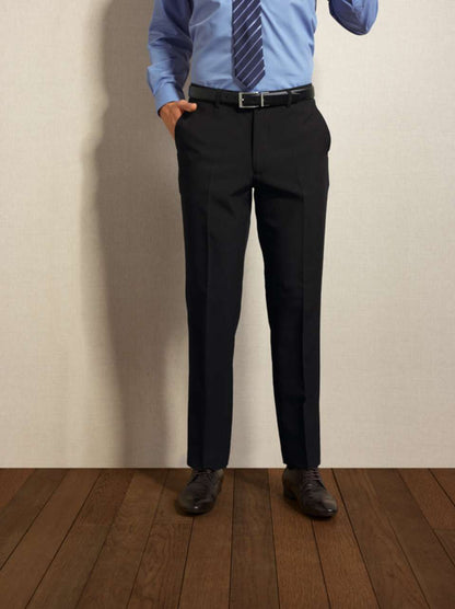 MEN’S TAILORED POLYESTER TROUSERS - Black - Additional