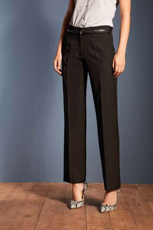 LADIES’ POLYESTER TROUSERS - Dark Navy - Main