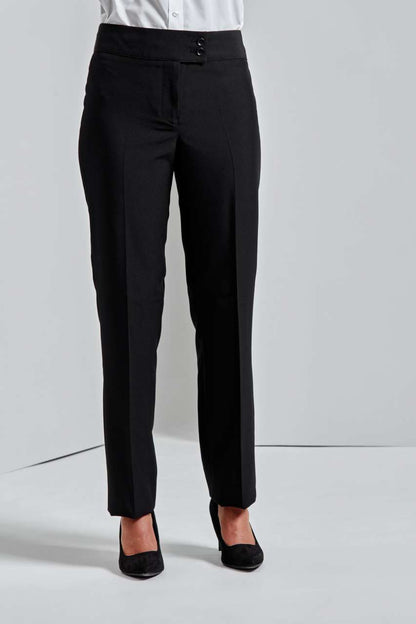 LADIES' 'IRIS' STRAIGHT LEG TROUSERS - Black - Model