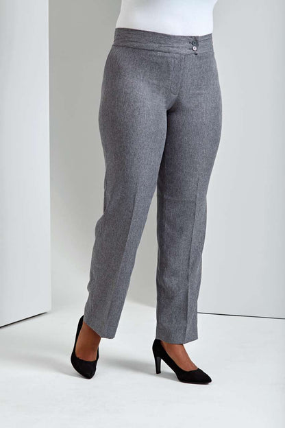 LADIES' 'IRIS' STRAIGHT LEG TROUSERS - Black - Additional