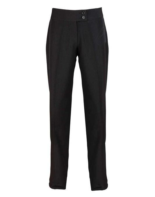 LADIES' 'IRIS' STRAIGHT LEG TROUSERS - Black - Main