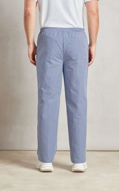 CHEF'S PULL-ON TROUSERS - Black/White Check - Additional