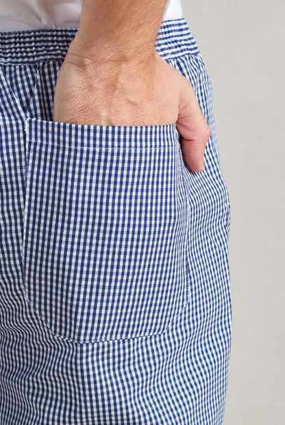 CHEF'S PULL-ON TROUSERS - Black/White Check - Additional