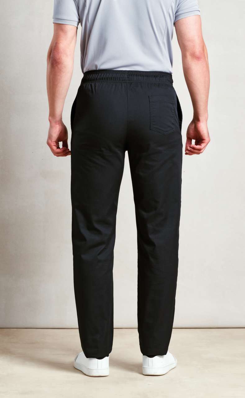 CHEF'S 'SLIM FIT' TROUSERS - Black - Additional