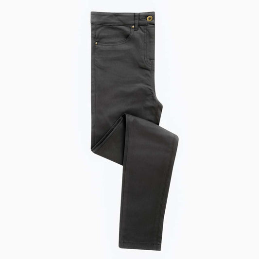 LADIES' PERFORMANCE CHINO JEANS - Charcoal - Main