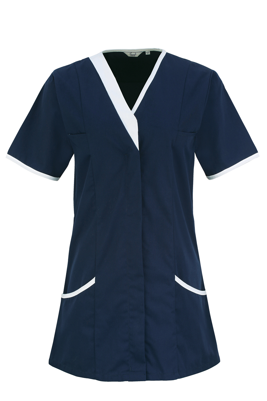 ‘DAISY’ HEALTHCARE TUNIC - Lilac/White - Model
