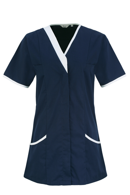 ‘DAISY’ HEALTHCARE TUNIC - Lilac/White - Model
