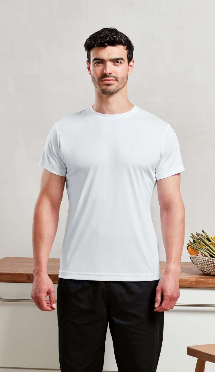 COOLCHECKER® CHEF’S T-SHIRT (MESH BACK) - Black - Model