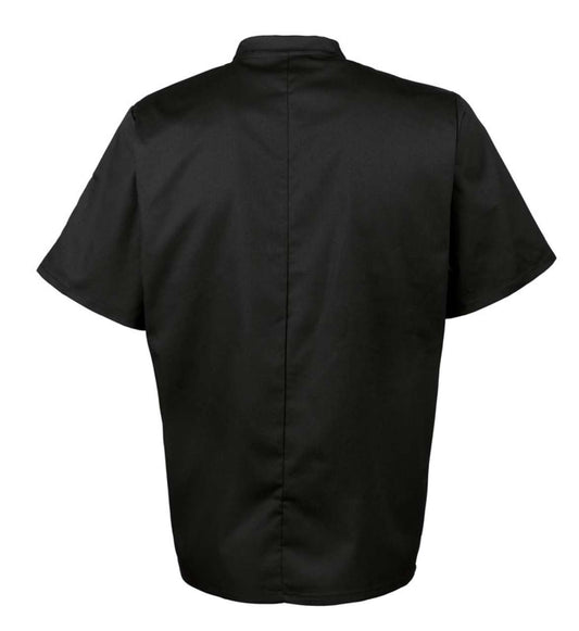 SHORT SLEEVE CHEF'S JACKET - Black - Main