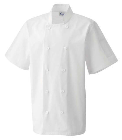 SHORT SLEEVE CHEF'S JACKET - White - Main
