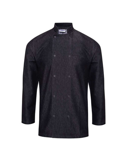 CHEF'S DENIM JACKET - Black Denim - Main