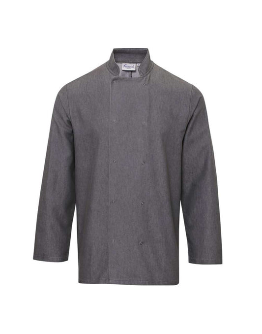 CHEF'S DENIM JACKET - Grey Denim - Main
