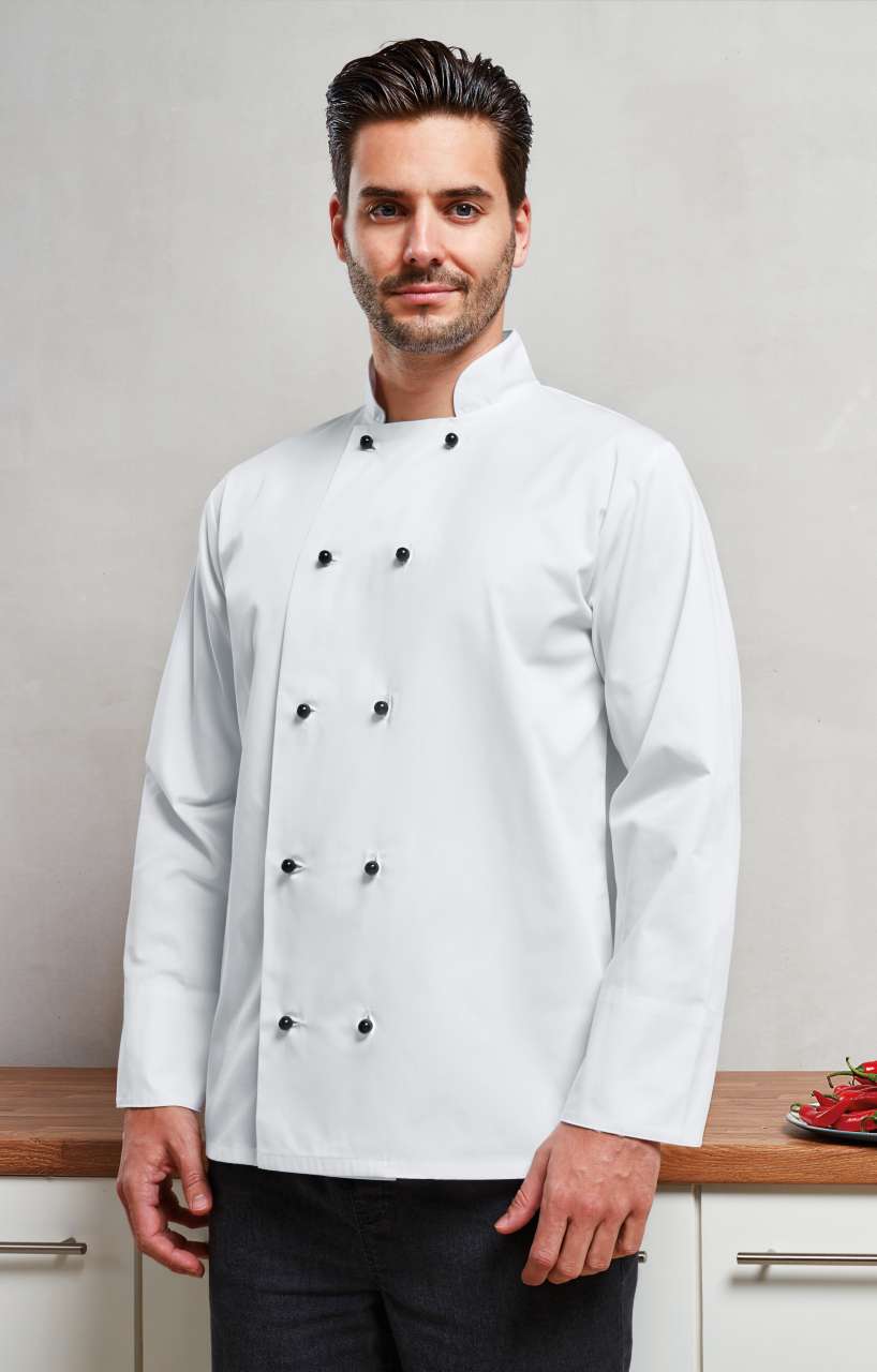 ‘CUISINE' LONG SLEEVE CHEF’S JACKET - Black - Model