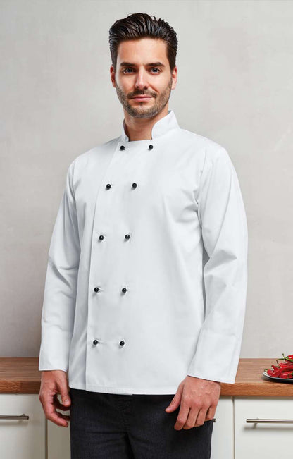‘CUISINE' LONG SLEEVE CHEF’S JACKET - Black - Model