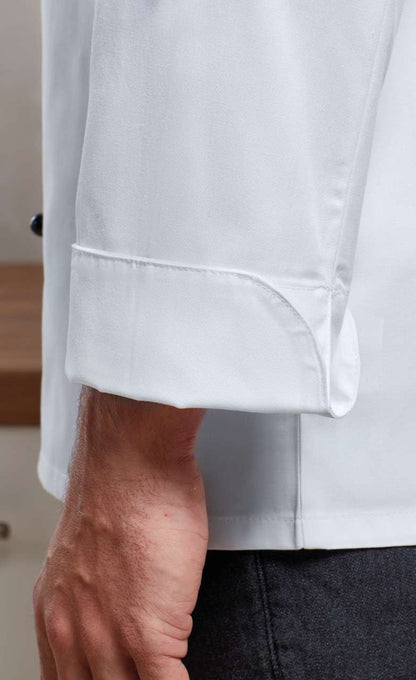 ‘CUISINE' LONG SLEEVE CHEF’S JACKET - White - Additional