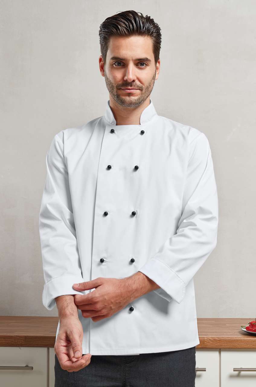 ‘CUISINE' LONG SLEEVE CHEF’S JACKET - Black - Additional
