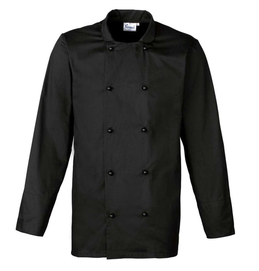 ‘CUISINE' LONG SLEEVE CHEF’S JACKET - Black - Main