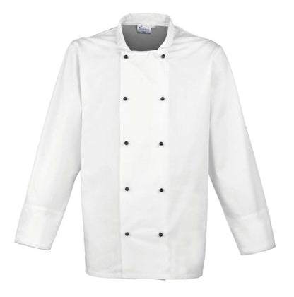 ‘CUISINE' LONG SLEEVE CHEF’S JACKET - White - Main