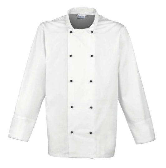 ‘CUISINE' LONG SLEEVE CHEF’S JACKET - White - Main