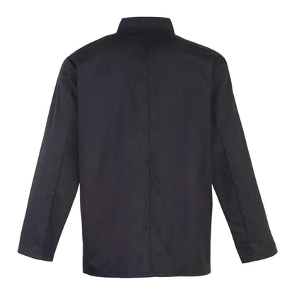 CHEF'S LONG SLEEVE STUD JACKET - Black - Additional