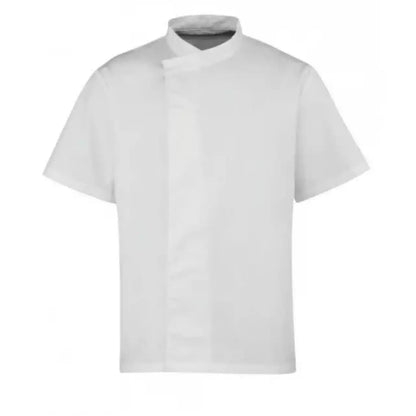 ‘CULINARY’ CHEF’S SHORT SLEEVE PULL ON TUNIC - White - Model