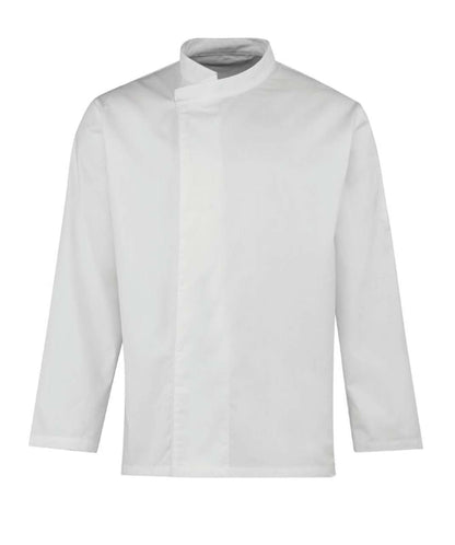 ‘CULINARY’ CHEF’S LONG SLEEVE PULL ON TUNIC - White - Main
