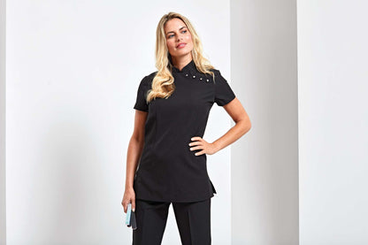 ‘MIKA’ BEAUTY AND SPA TUNIC - Black - Additional