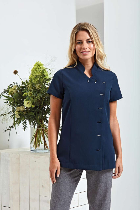 ‘ORCHID’ BEAUTY AND SPA TUNIC - Aubergine - Main