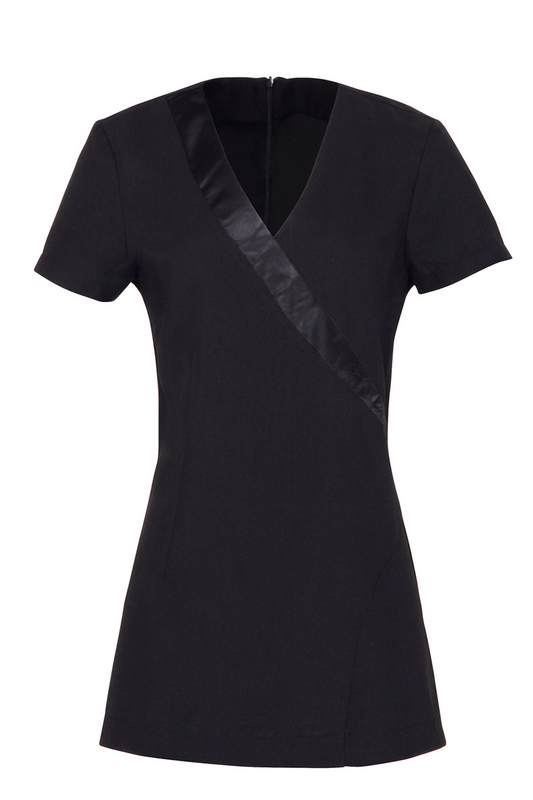 ‘ROSE’ BEAUTY AND SPA TUNIC - Black - Main