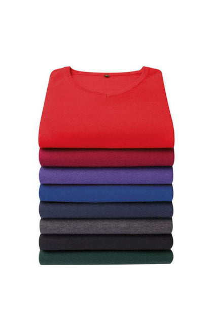 MEN'S KNITTED V-NECK SWEATER - Bottle - Additional
