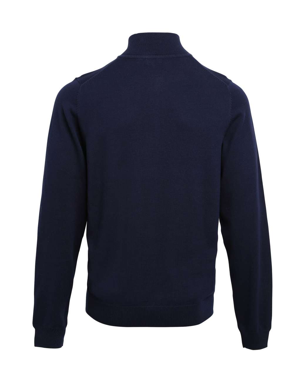 MEN'S QUARTER-ZIP KNITTED SWEATER - Navy - Additional