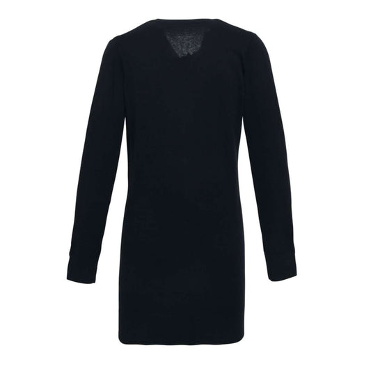 WOMEN'S LONG LENGTH KNITTED CARDIGAN - Black - Main