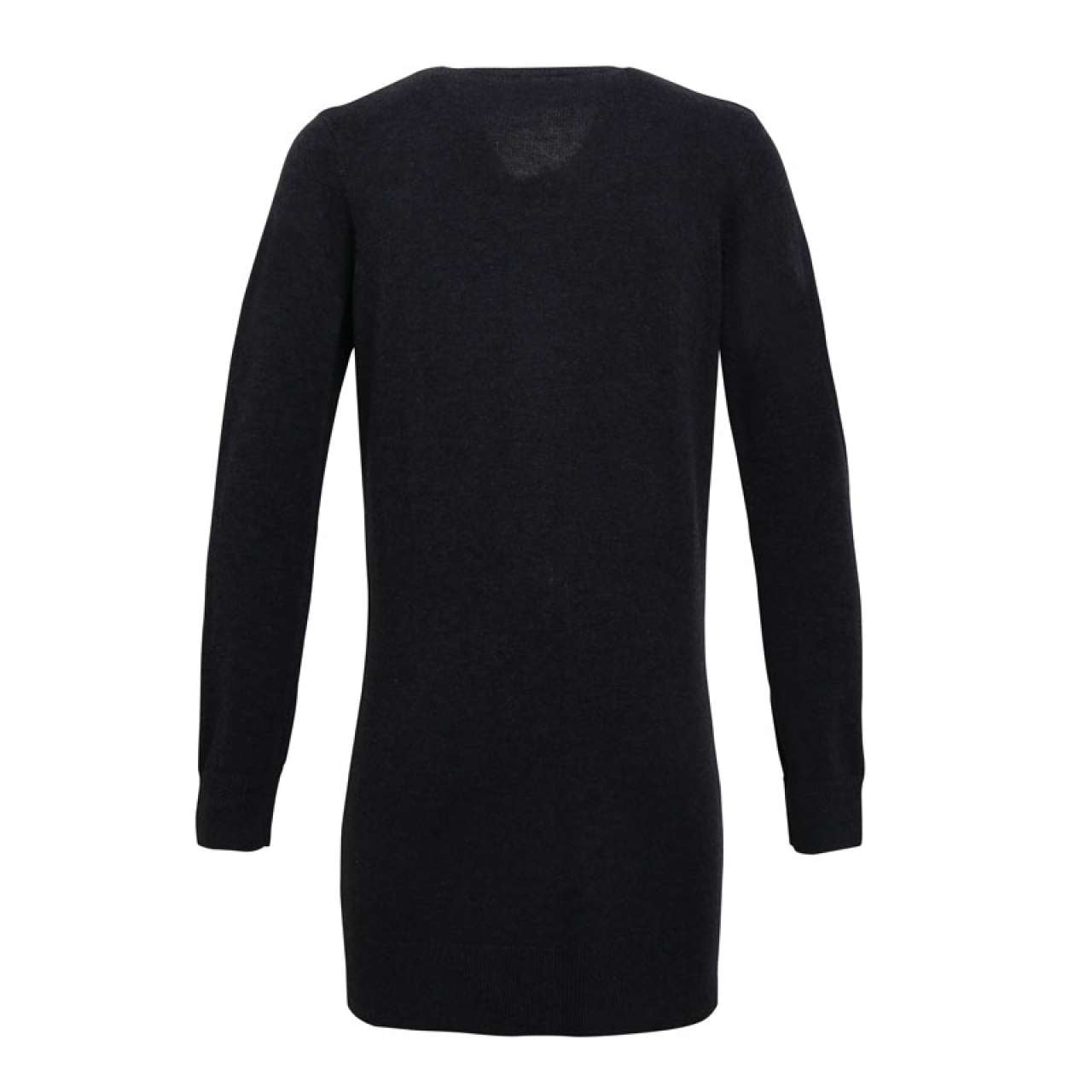 WOMEN'S LONG LENGTH KNITTED CARDIGAN - Charcoal - Additional
