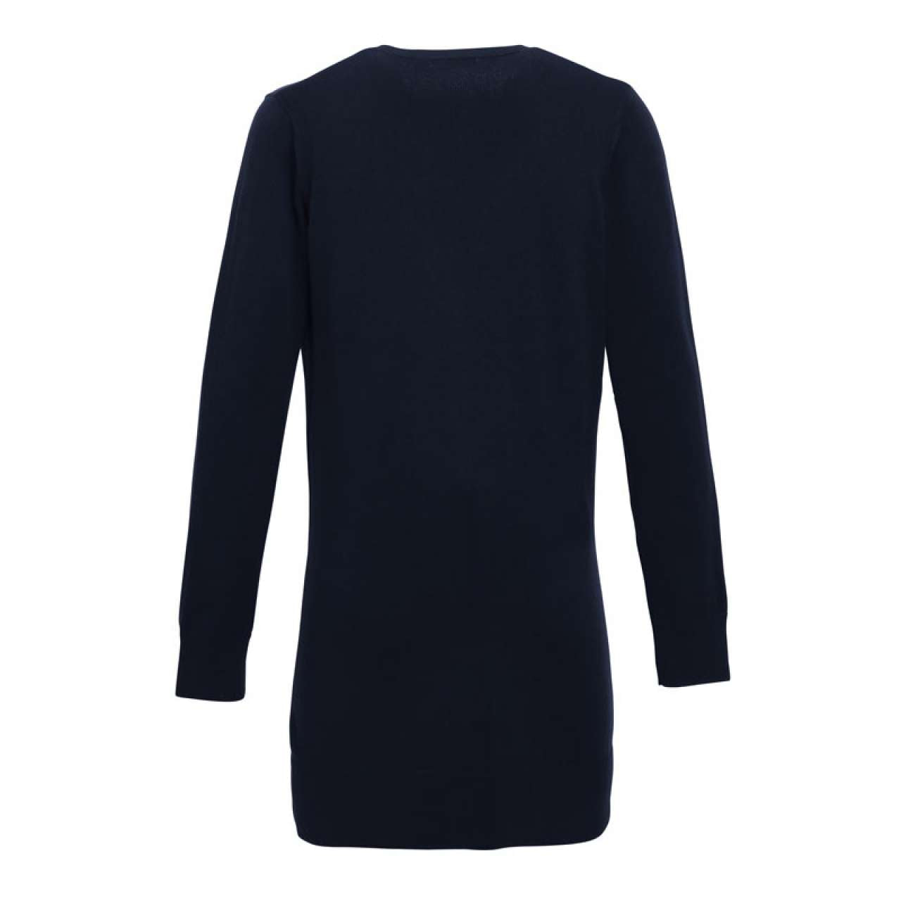 WOMEN'S LONG LENGTH KNITTED CARDIGAN - Navy - Additional