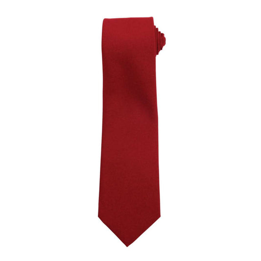 PLAIN WORK TIE - Burgundy - Main