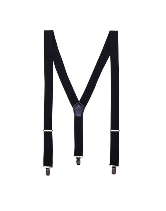 CLIP-ON TROUSER BRACES/SUSPENDERS - Black - Main