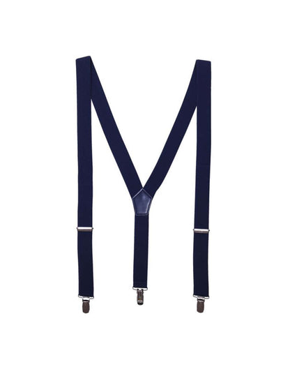 CLIP-ON TROUSER BRACES/SUSPENDERS - Navy - Main