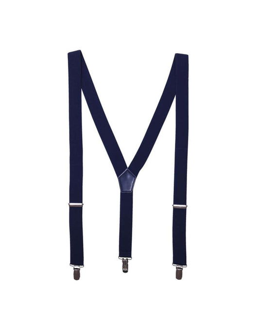 CLIP-ON TROUSER BRACES/SUSPENDERS - Navy - Main