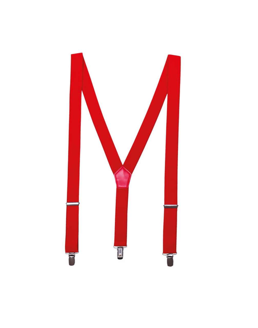 CLIP-ON TROUSER BRACES/SUSPENDERS - Red - Main