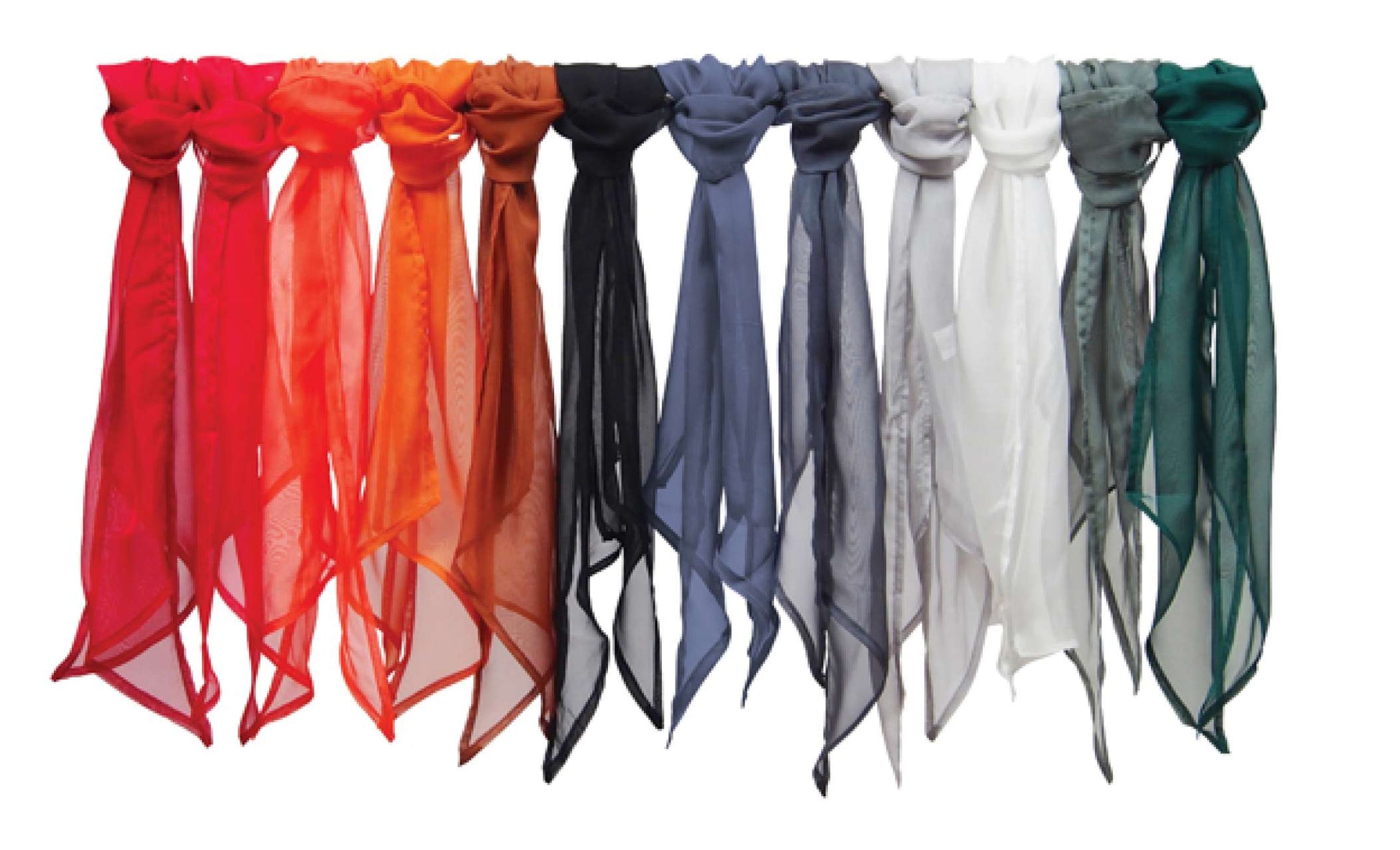 'COLOURS COLLECTION' PLAIN CHIFFON SCARF - Lemon - Additional