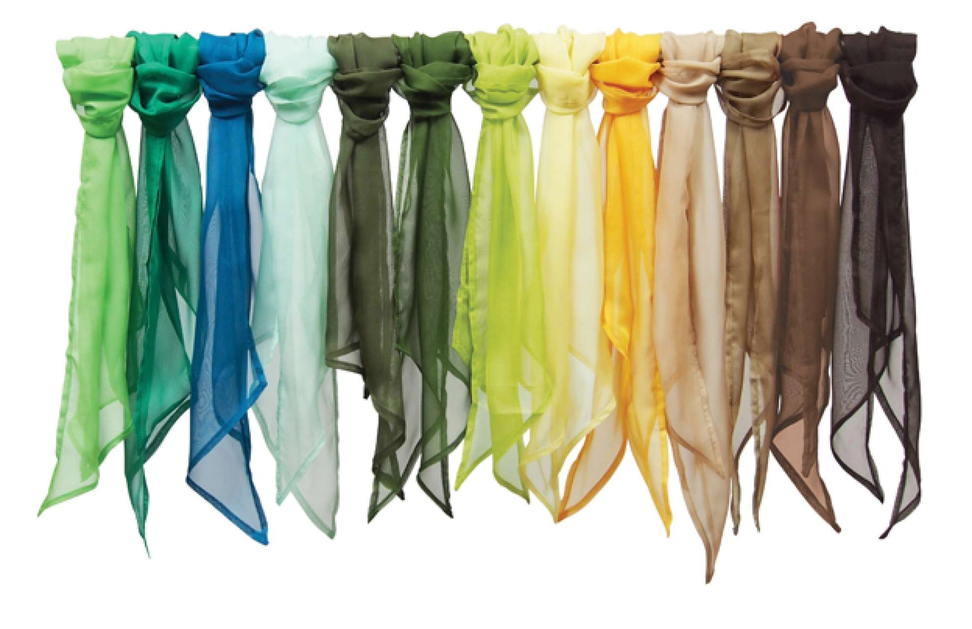 'COLOURS COLLECTION' PLAIN CHIFFON SCARF - Lemon - Additional
