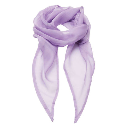 'COLOURS COLLECTION' PLAIN CHIFFON SCARF - Lilac - Main