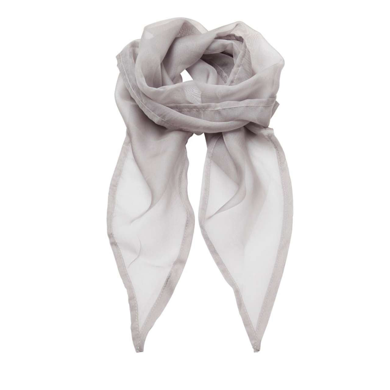'COLOURS COLLECTION' PLAIN CHIFFON SCARF - Silver - Main