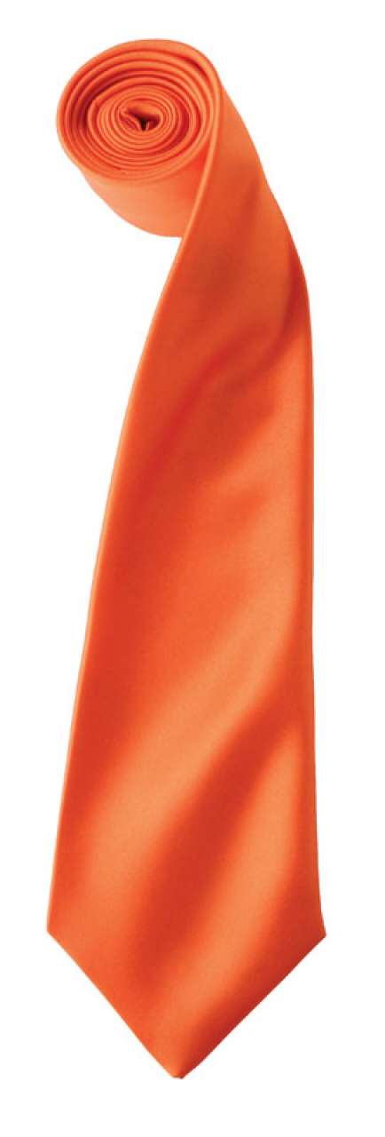 'COLOURS COLLECTION' SATIN TIE - Orange - Main