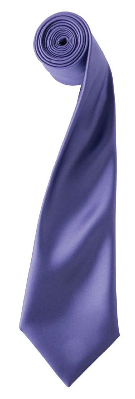 'COLOURS COLLECTION' SATIN TIE - Purple - Main