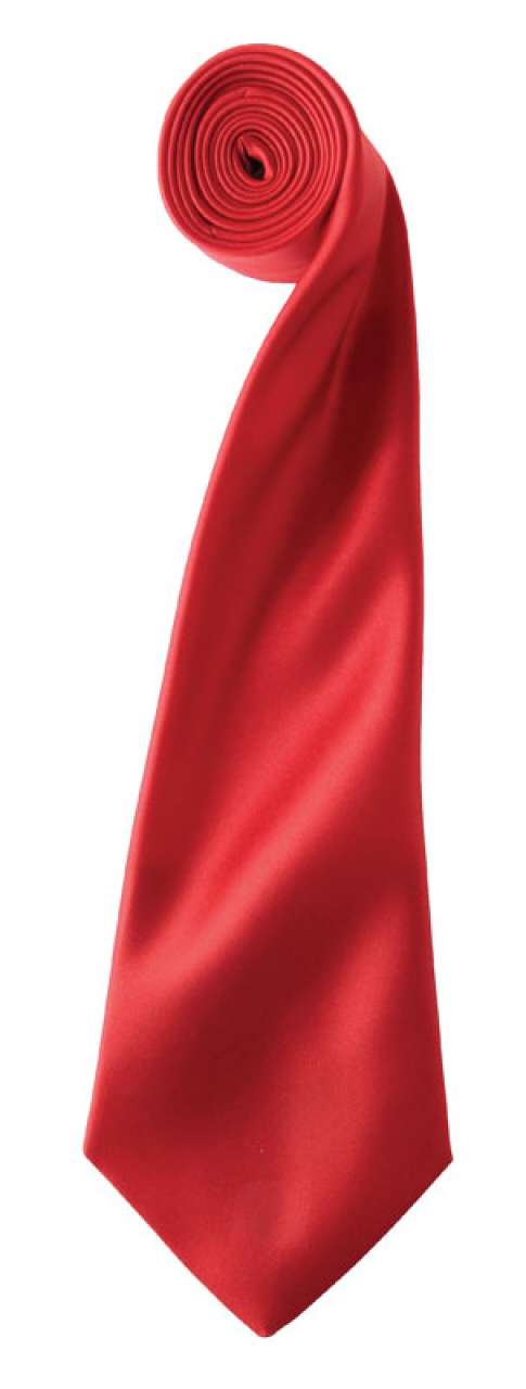 'COLOURS COLLECTION' SATIN TIE - Red - Main