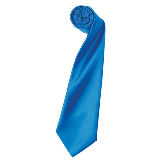 'COLOURS COLLECTION' SATIN TIE - Sapphire - Main