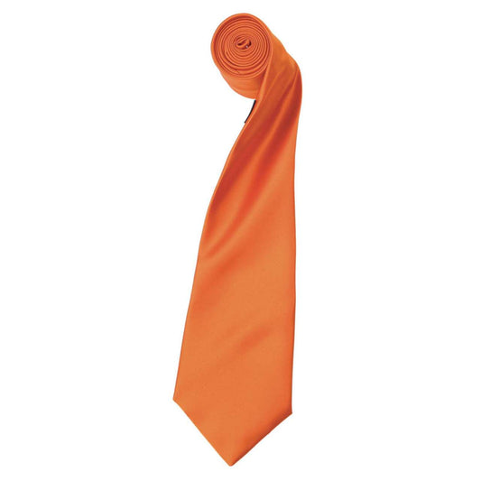 'COLOURS COLLECTION' SATIN TIE - Terracotta - Main