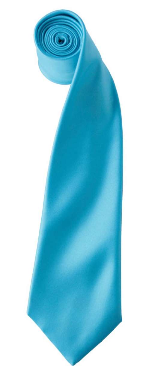 'COLOURS COLLECTION' SATIN TIE - Turquoise - Main
