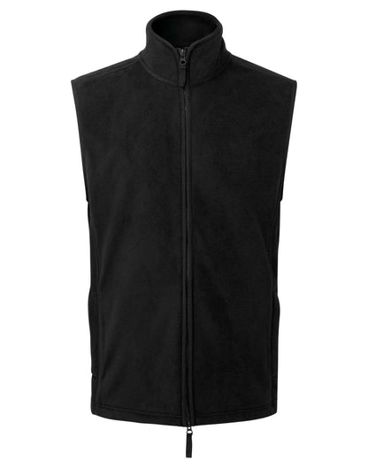 MEN'S 'ARTISAN' FLEECE GILET - Black/Black - colorimageurl